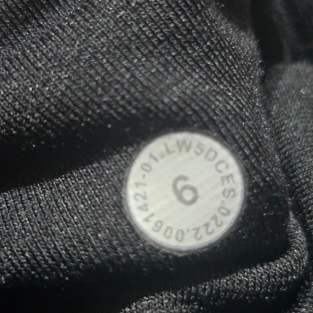 Lululemon Fast and Free Leggings Womens 6 Black High Rise Cropped LW5DCES